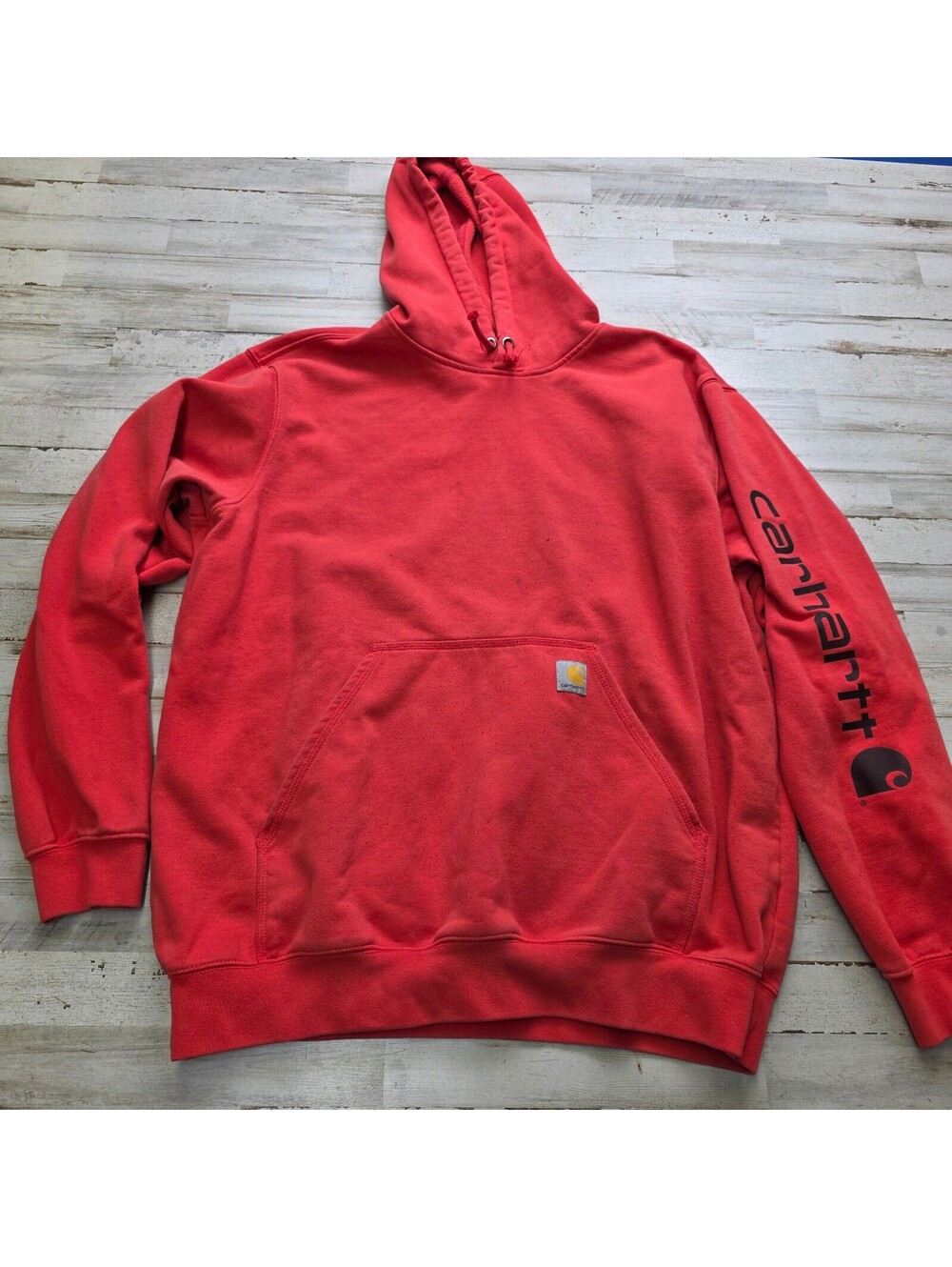 Carhartt K288 R85 Red Hoodie Men's XL Loose Fit Pullover Sweatshirt TSO288-M